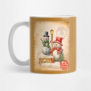 snowman stamp#6 Mug